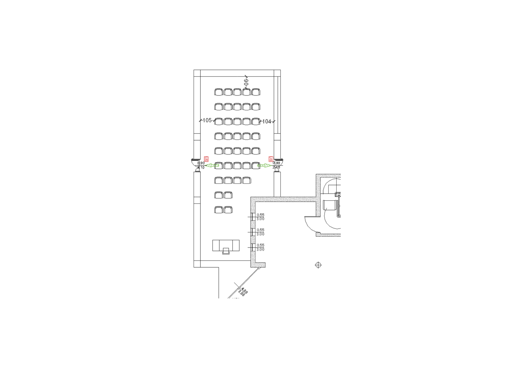 New museum multimedia space project plan. Studio Ing. Pietro Pensa, 2013.